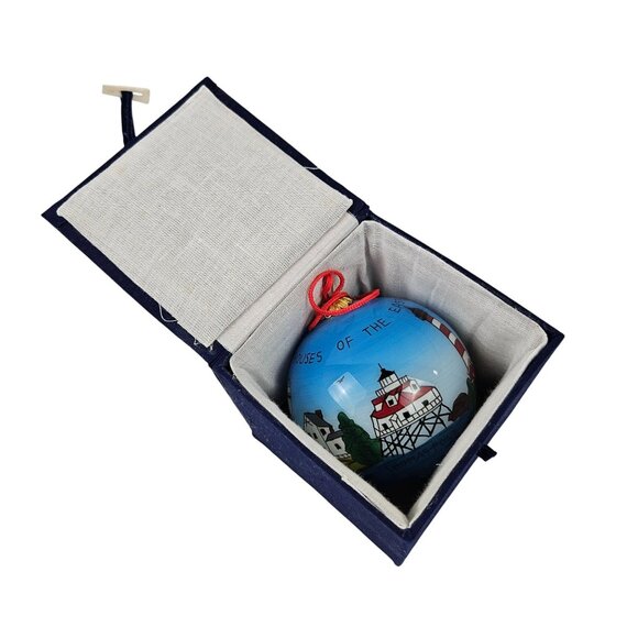 The Beachcombers Ornament Lighthouses Of The Eastern Shore Hand Painted Vintage - Picture 10 of 10